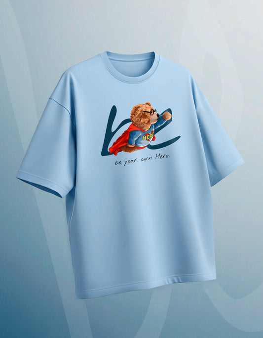 HEROIC TEDDY RED CAPE – SUPER EDITION OVERSIZED TEE