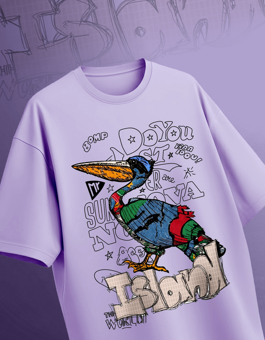 ISLAND PARADISE OVERSIZED T-SHIRT