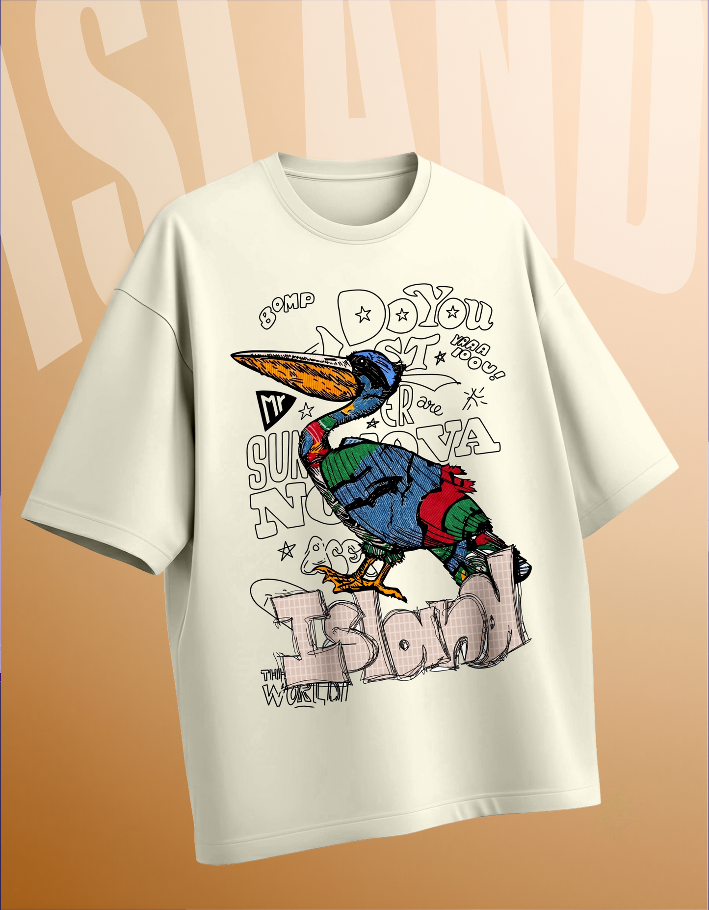 ISLAND PARADISE OVERSIZED T-SHIRT