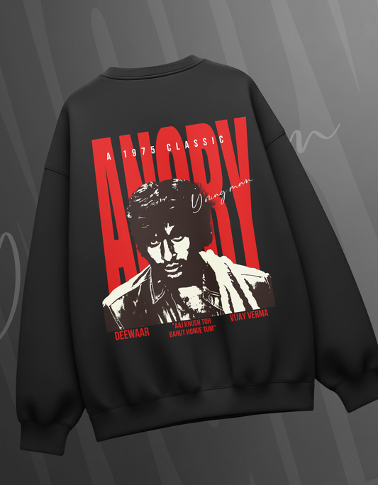 ANGRY YOUNG MAN OVERSIZED SWEATSHIRT