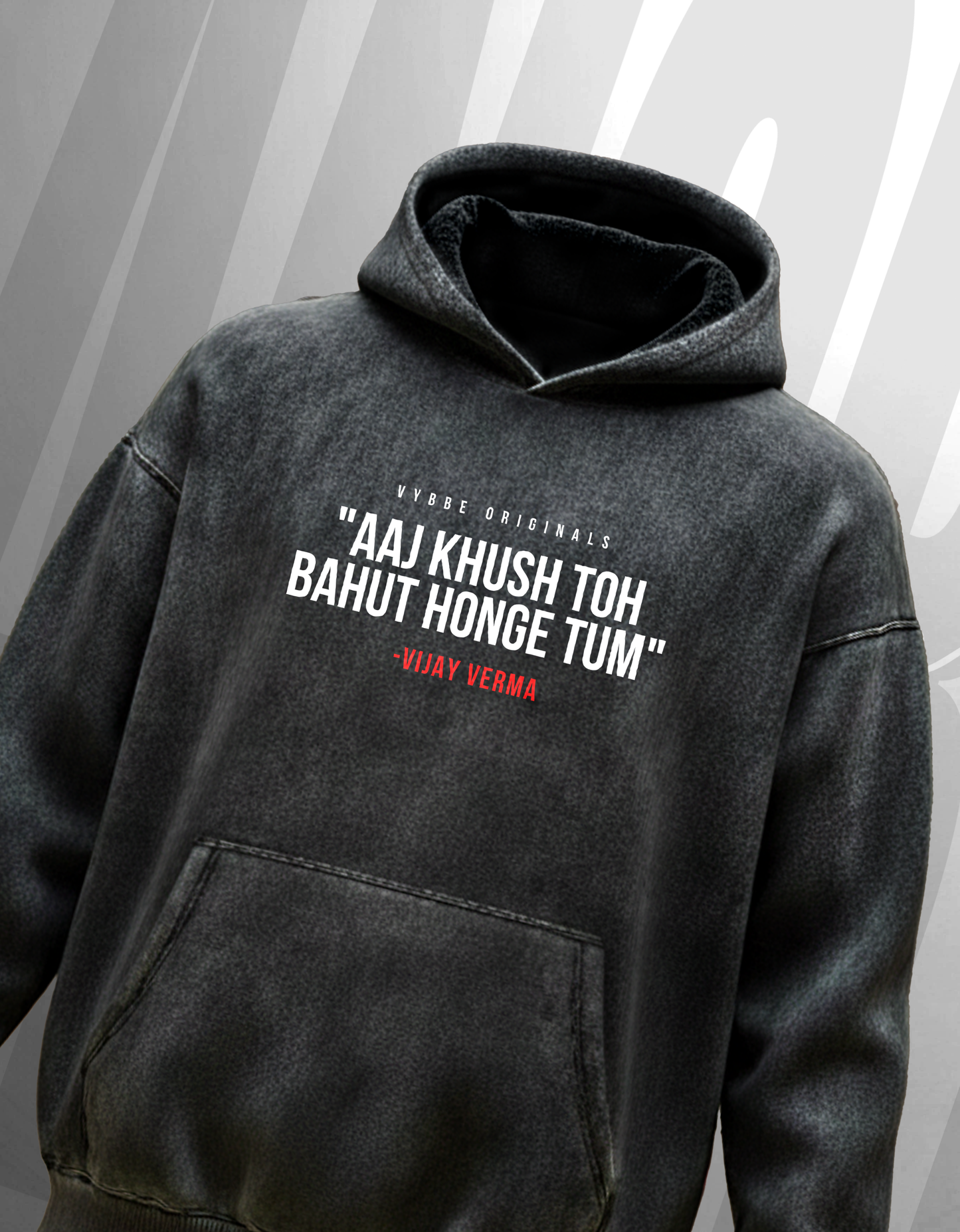 ANGRY YOUNG MAN ACID WASHED HOODIE